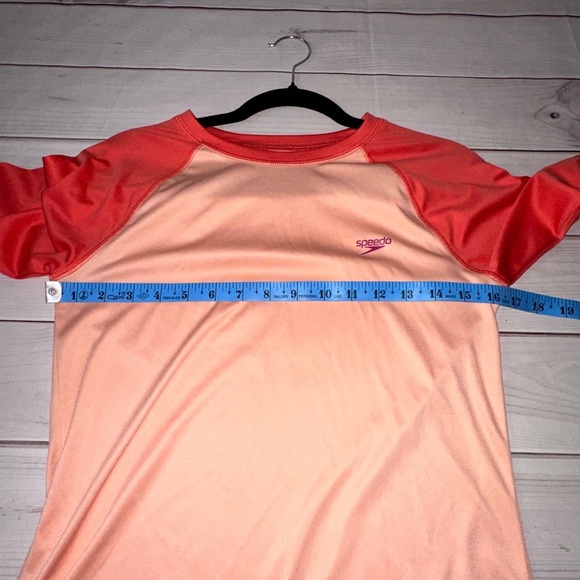 Speedo Long Sleeve Rash Guard Swim Shirt – Size Small Summer UPF Beach Vacation - Picture 3 of 5